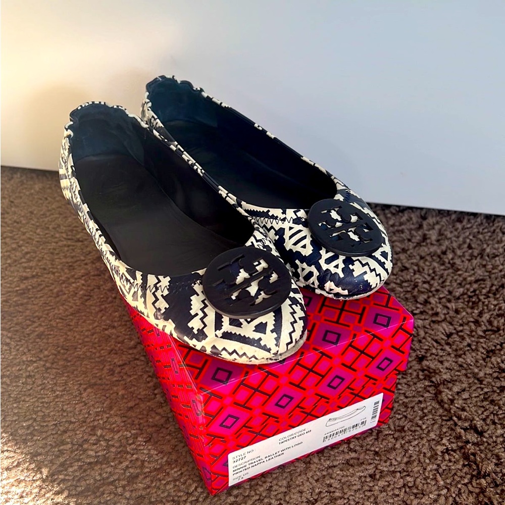 Tory Burch Minnie Travel Ballet Flats 7.5